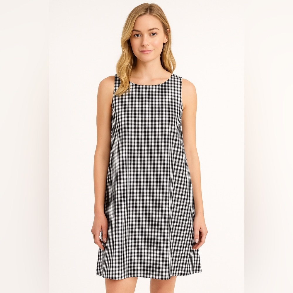 Vineyard Vines Swing Gingham Dress with Pockets 0